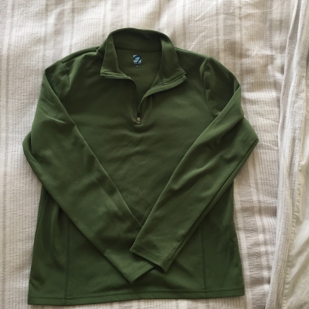 Title Nine light pullover with zippered high neck